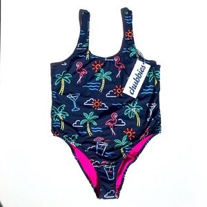 CHUBBIES, The Electric, One Piece Swim Suit, NEW